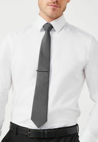 Next TEXTURED WITH 2 PACK REGULAR - Krawatte - black charcoal grey