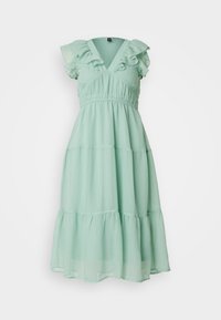 VMEMILIE CAPSLEEVE DRESS - Day dress - silt green
