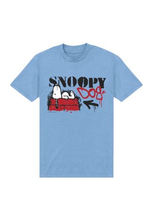 Henry Tiger, SNOOPY GRAFITI SNOOPY DOGHOUSE GRAFFITI GRAPHIC PEANUTS, jasnoniebieski