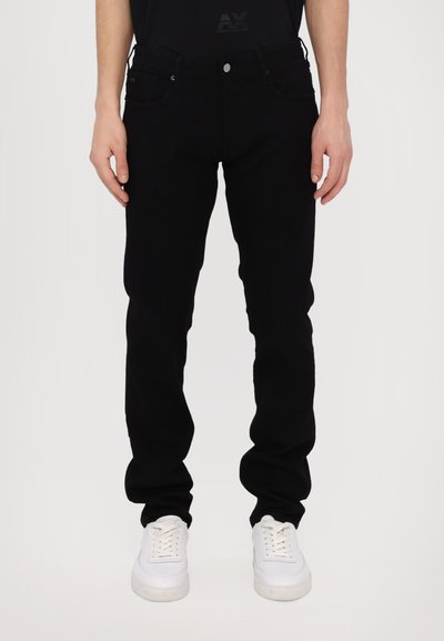 Emporio Armani 5 POCKETS PANT - Džíny Slim Fit - black denim