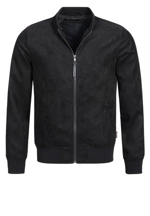 WAYNE - Chaqueta de cuero sintético - black