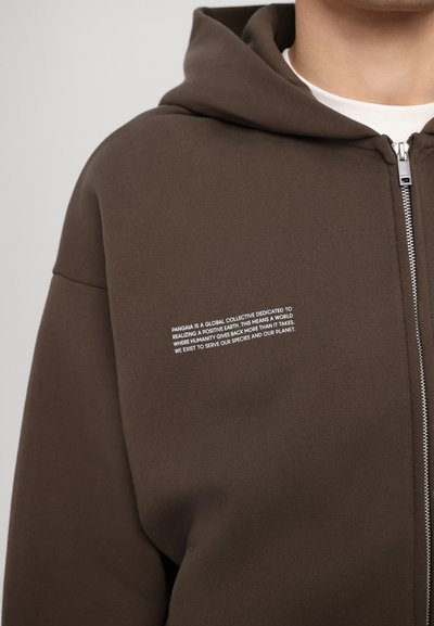 PANGAIA DNA ZIPPED HOODIE UNISEX - Sweatjakke - cacoa brown