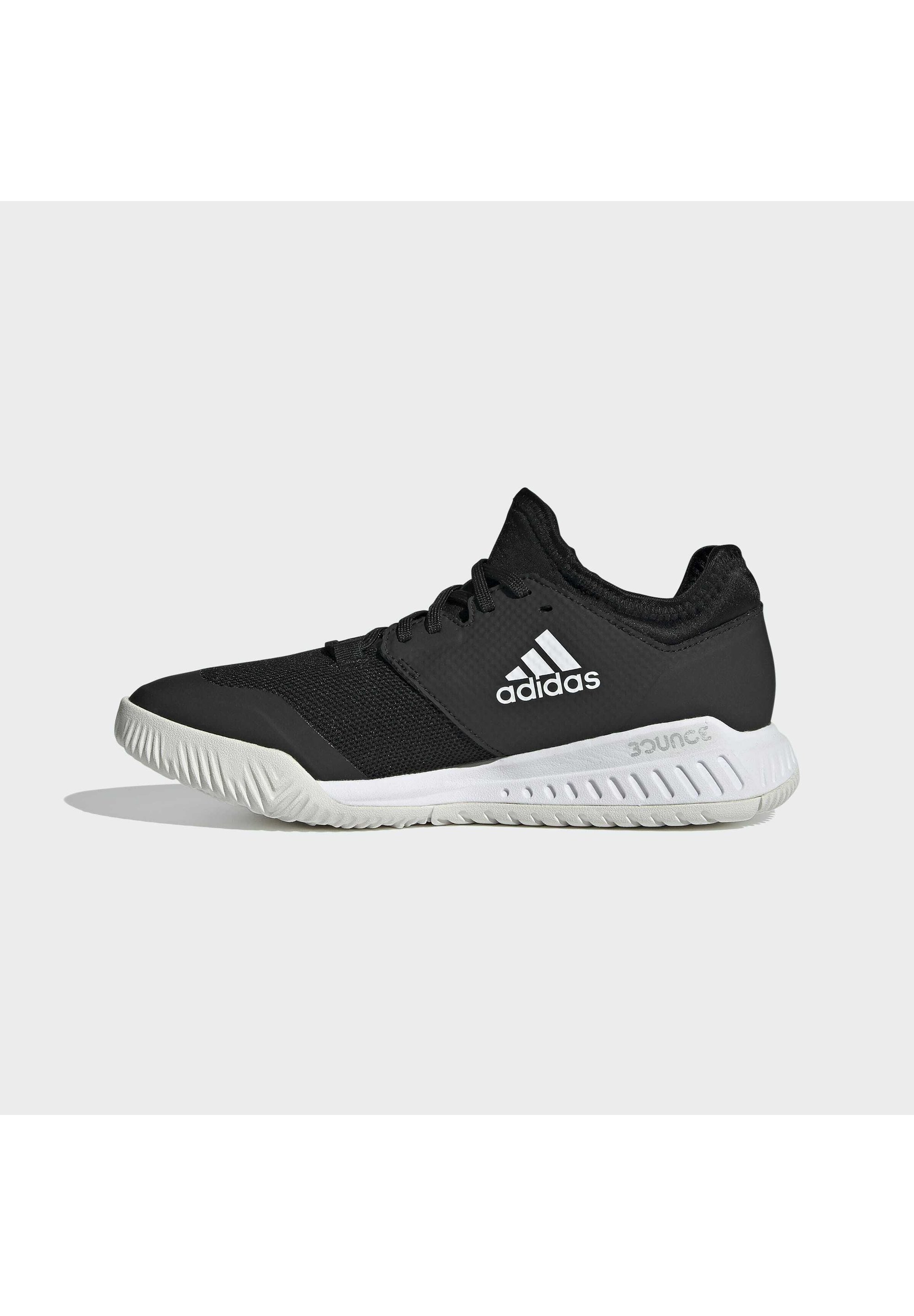 adidas Performance COURT TEAM BOUNCE - Håndboldsko - core black/ftwr white/silver met./sort - Zalando.dk