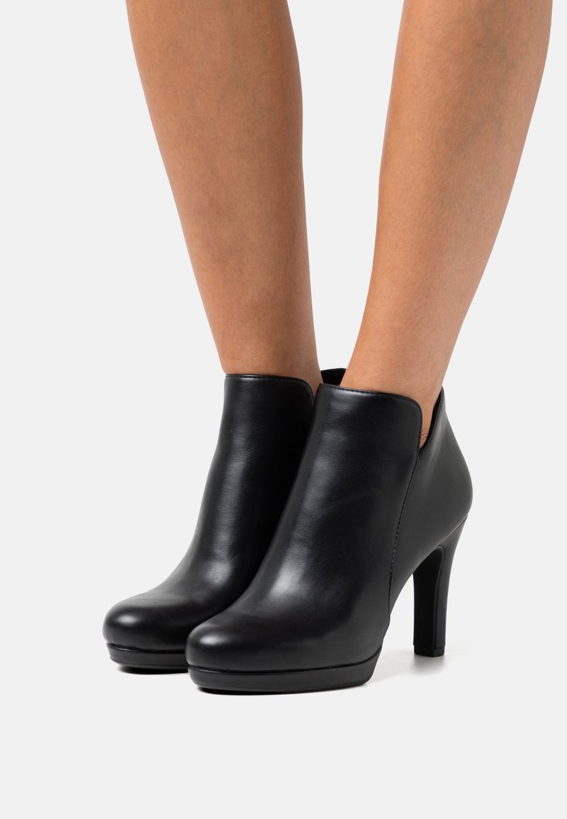 Tamaris High Heel Stiefelette - black matt