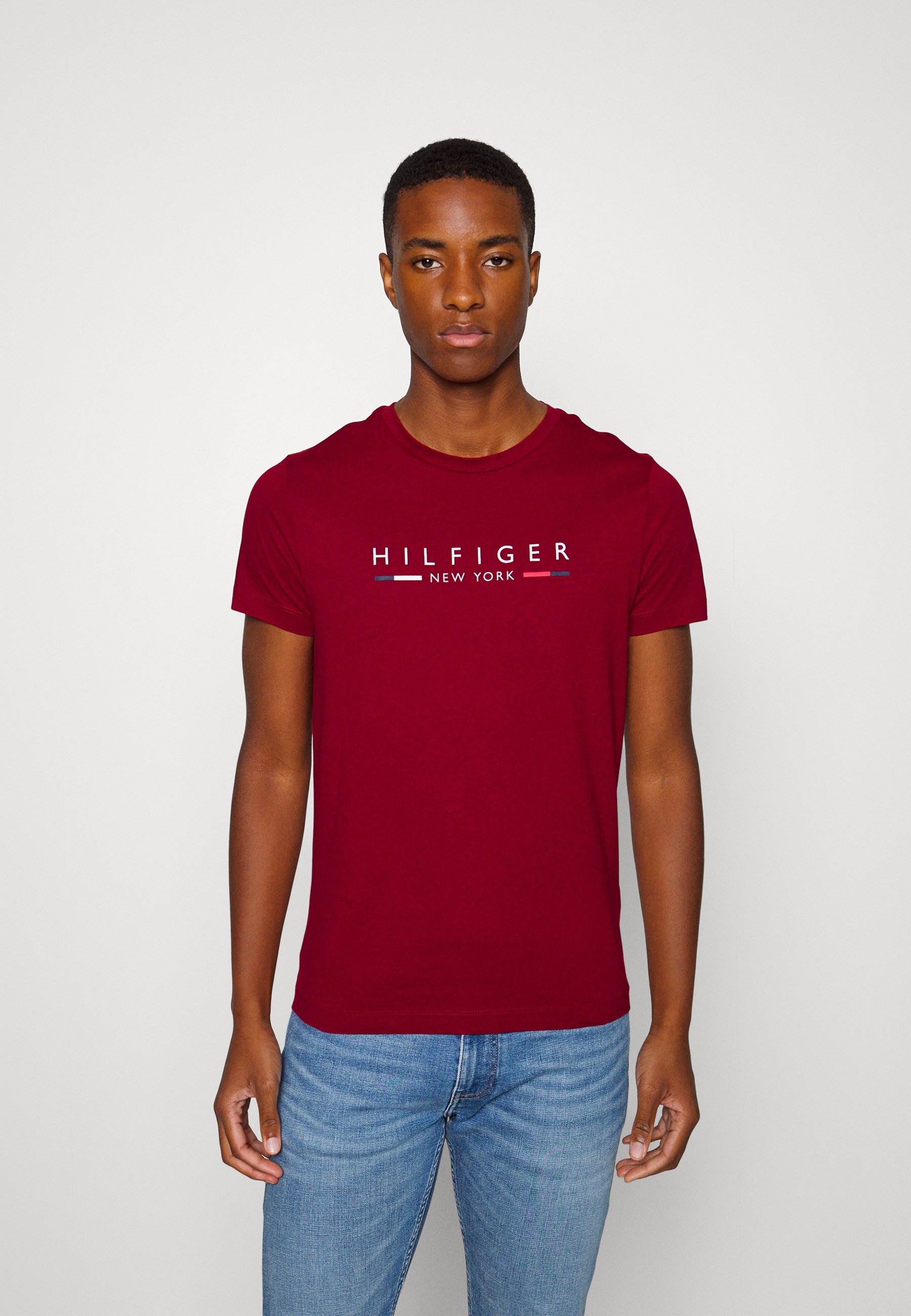 hilfiger red t shirt