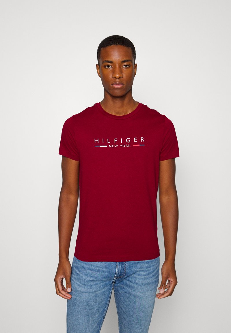 Tommy Hilfiger NEW YORK TEE - Trükipildiga T-särk - regatta red