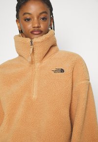 The North Face PLATTE HIGH 1/4 ZIP - Suéter de forro polar - almond butter