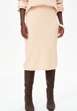 PASCAL - Bleistiftrock - beige