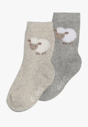 THERMO SCHÄFCHEN 2 PACK - Socks - grau/latte