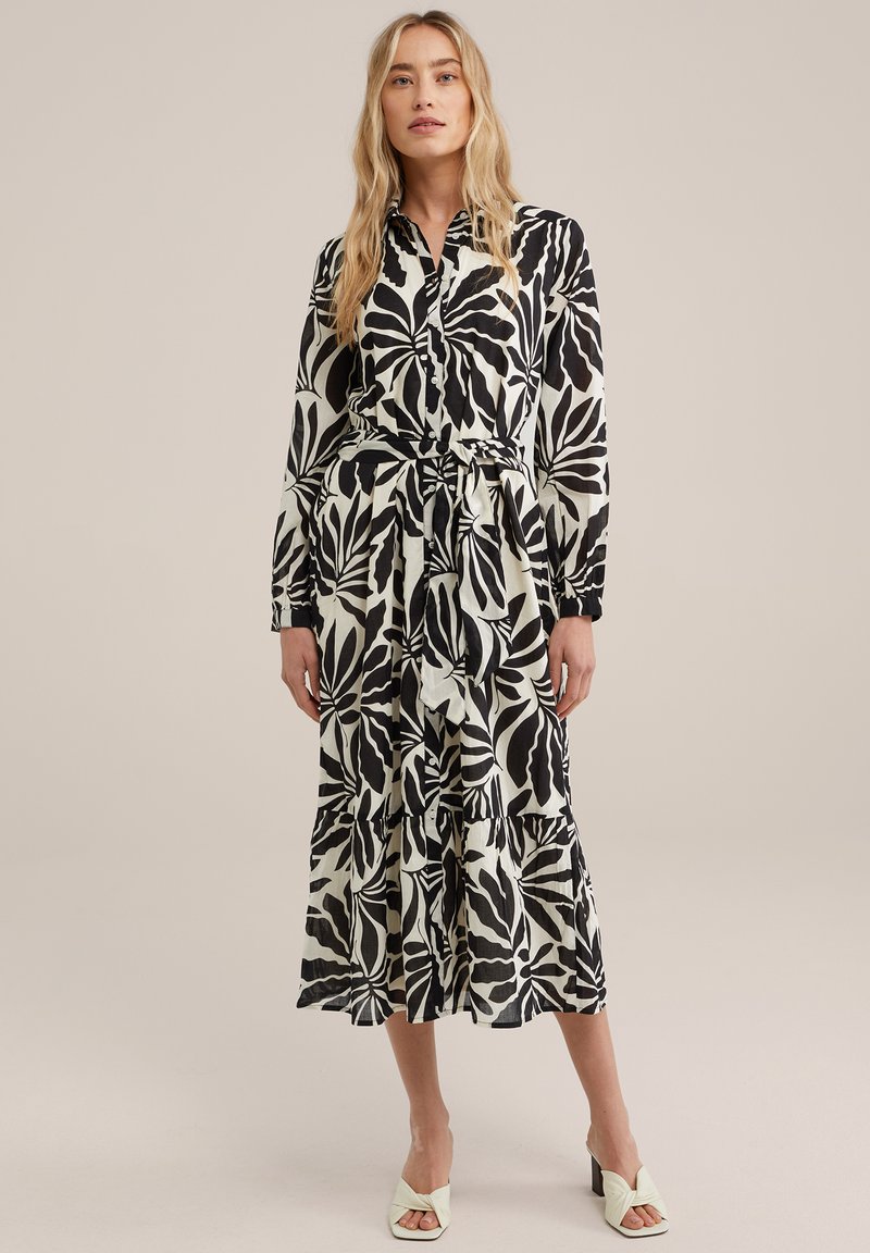 WE Fashion - Shirt dress - black, Enlarge