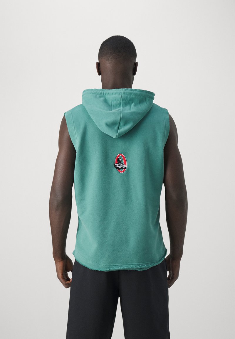 Nobull Microplush Sleeveless Hoodie Verde Menta De Sudadera Sin