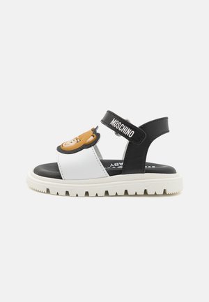 MOSCHINO UNISEX - Sandali - white/black