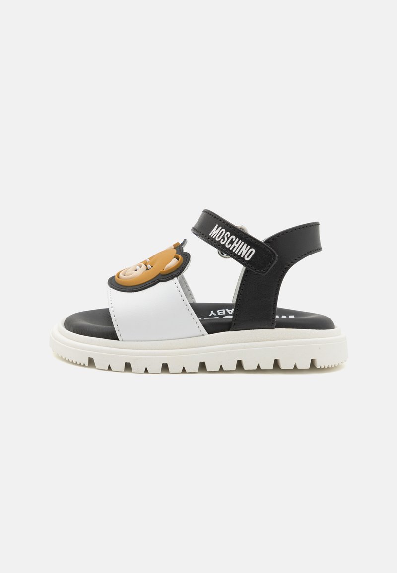 MOSCHINO UNISEX - Sandalias - white/black