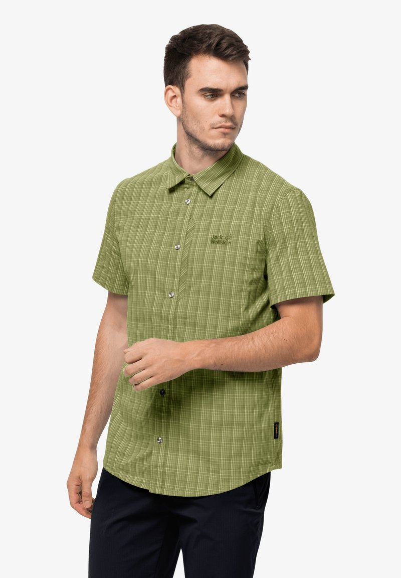 Herren Freizeithemden | Jack Wolfskin RAYS STRETCH VENT Hemd golden cypress checks/grün - UR84748 Herren Freizeithemden | Jack Wolfskin RAYS STRETCH VENT Hemd golden cypress checks/grün - UR84748