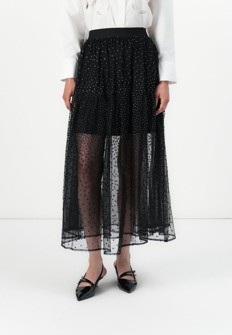 Maje A-lijn rok zwart Maje A-lijn rok zwart