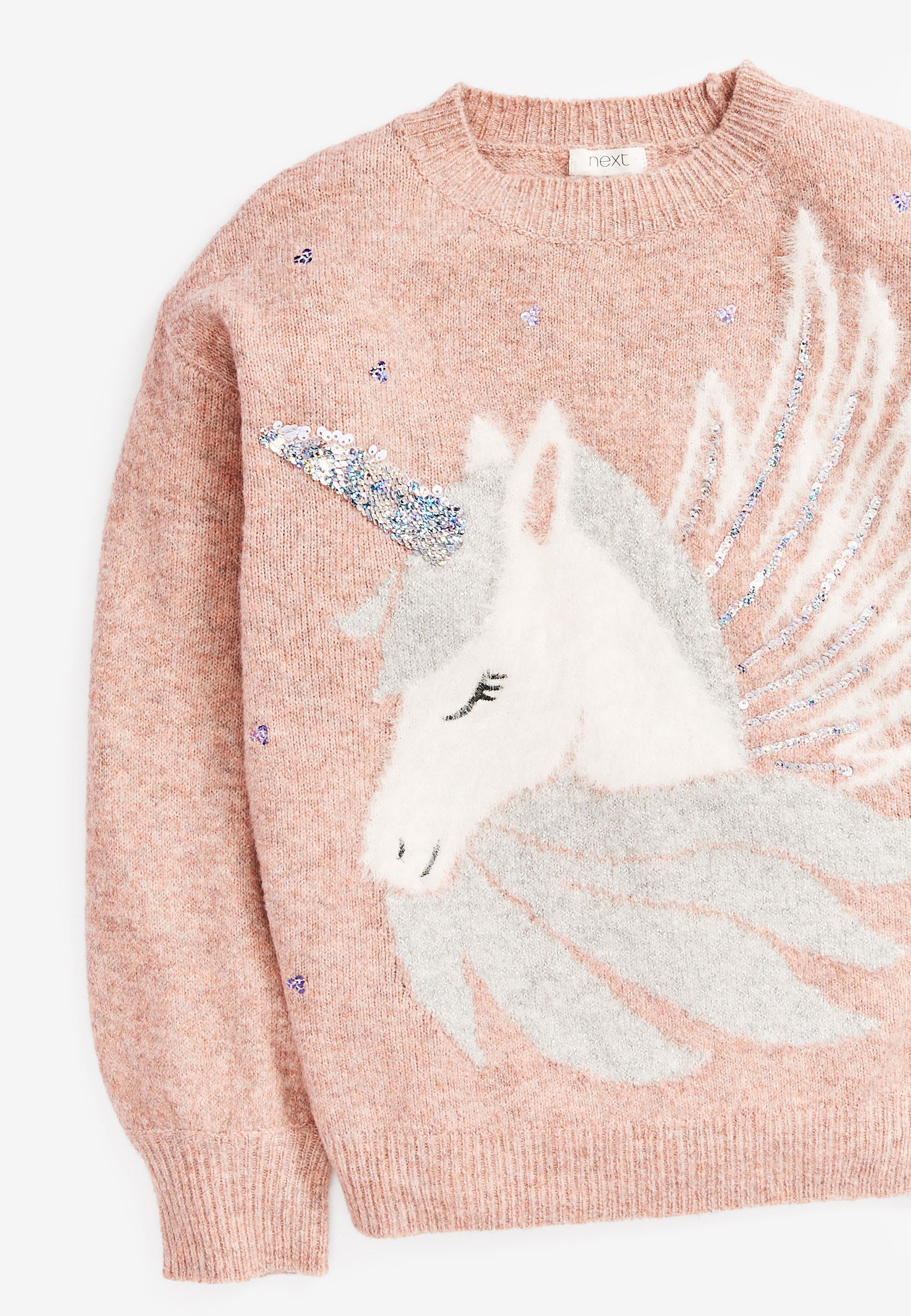 Next SEQUIN UNICORN - Jumper - pink 