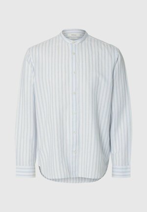 Selected, SLHREGCLAY LINENBLEND LS SHIRT BAND NOOS - Overhemd - dusty blue