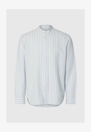 Selected, SLHREGCLAY LINENBLEND LS SHIRT BAND NOOS - Overhemd - dusty blue