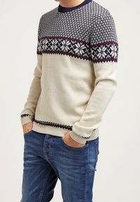 Topman Stickad tröja - off-white