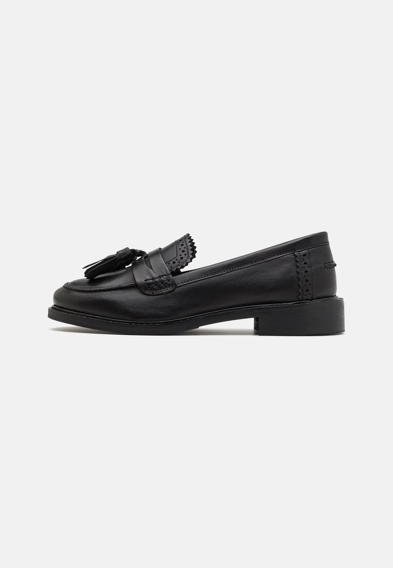 Anna Field LEATHER - Jalga libistatavad jalanõud - black
