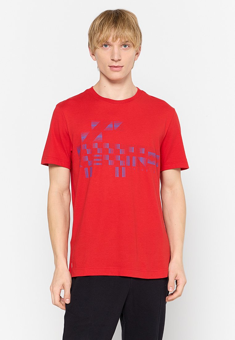 Lacoste Sport T-shirt print rood