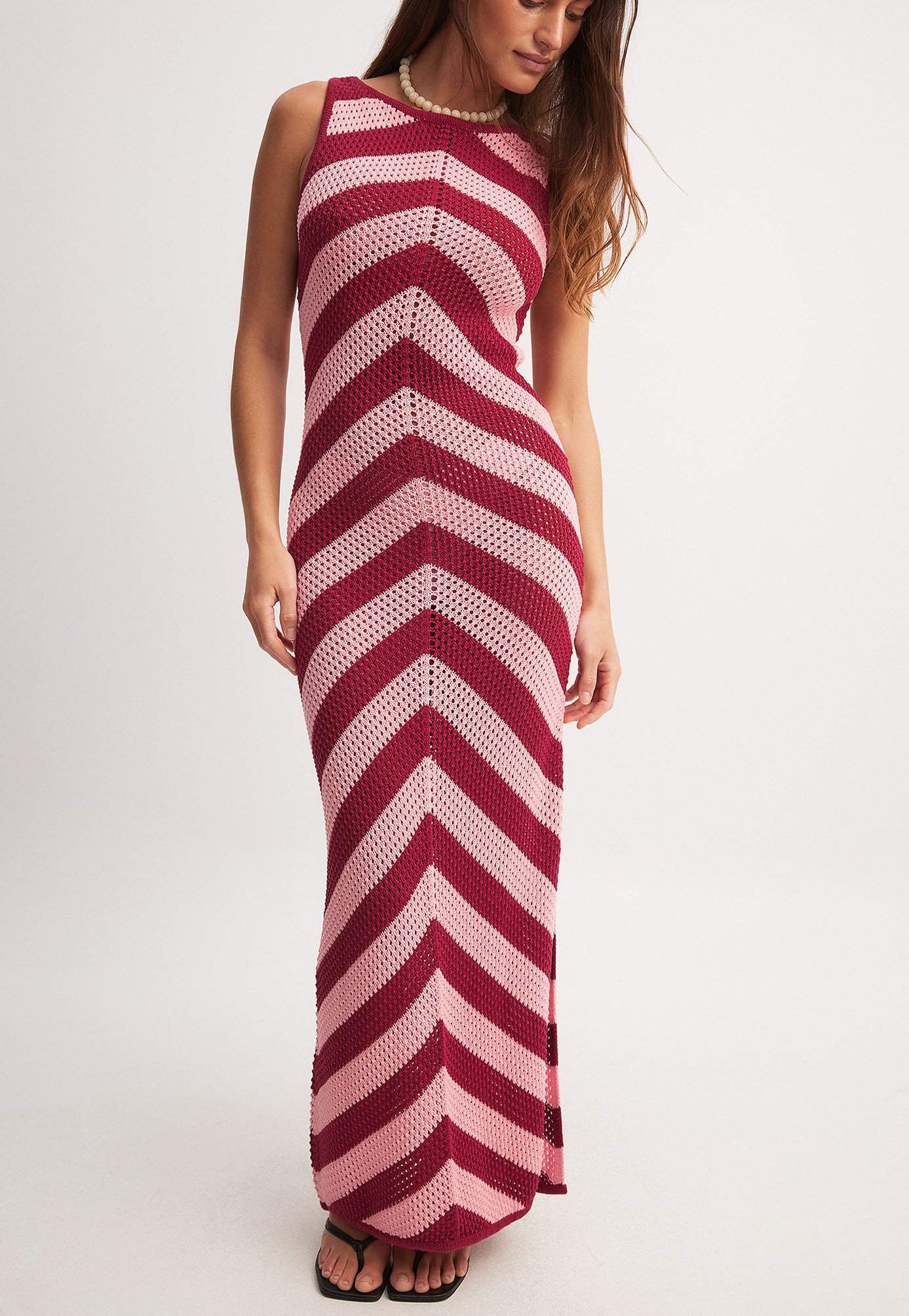 Maxi Dress Zara Gebreide Jurk Zara Gebreide Jurk