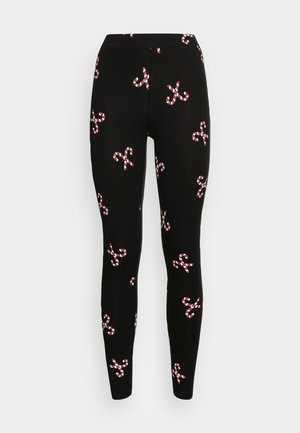 ONLY ONLXMAS ELFI - Leggings - Trousers - blackjolly candy