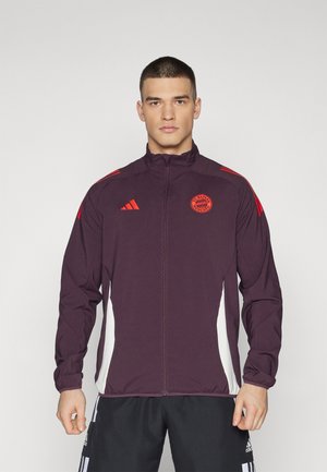 FC BAYERN MÜNCHEN JACKET - Tréning dzseki - shadow maroon/red