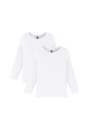 Petit Bateau TEE 2 PACK UNISEX - Ilgarankovis viršutinės dalies drabužis - white