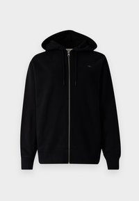 LABEL ZIP THROUGH - Mikina so zipsom - black