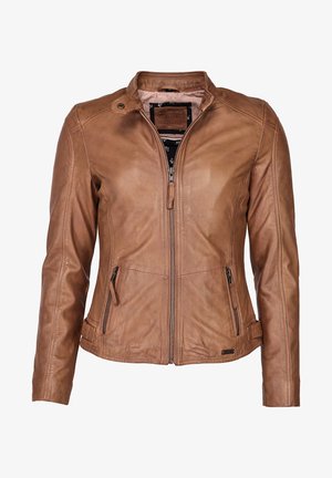 Lederjacke - cognac