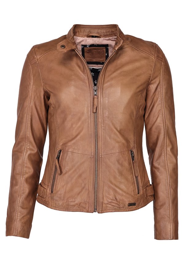 Lederjacke - cognac