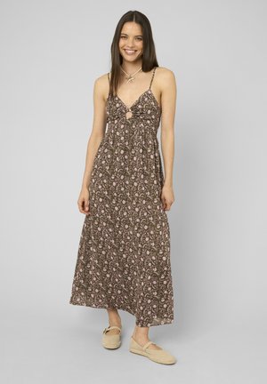 BZB, ROBE LONGUE IMPRIMÉE - Robe longue - vert kaki