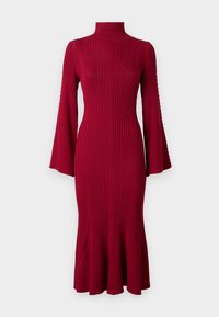JANICE DRESS - Strickkleid - deep red