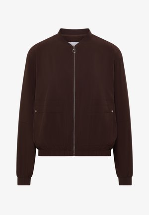 Cecil, BLOUSON IN UNIFARBE MIT ZIPPER - Sweater met rits - brown cacao