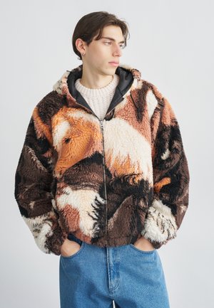 HORSES SHERPA JACKET - Fleecejas - brown multi