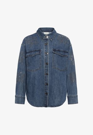 Kaffe, KACASTELIA DENIM SHIRT - Chemisier - medium washed blue