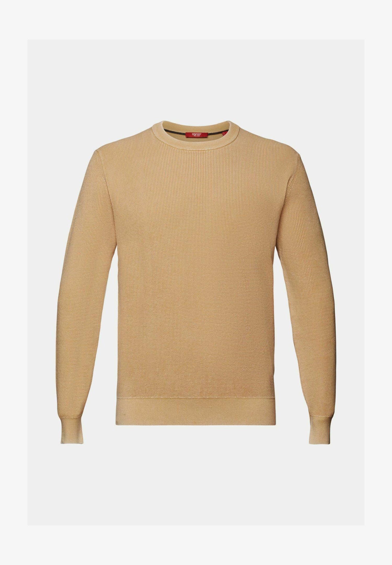 ESPRIT Pullover Uomo In Misto Lana | Maglione Con Jacquard Vintage | Scollo Rotondo | Vestibilità Regolare