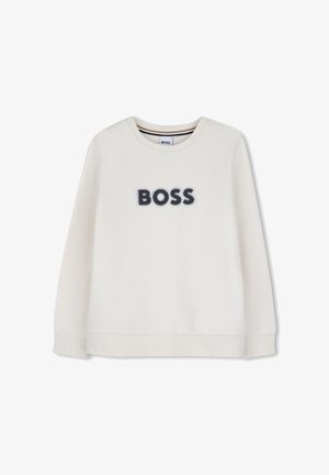 BOSS Kidswear, SWEATSHIRT KIDS TEENS - Φούτερ - ivory