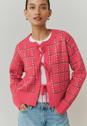 SUPERSOFT FRONT  - Kardigán - pink floral check