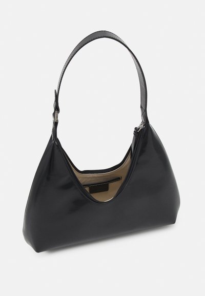 BY FAR AMBER SEMI PATENT - Handbag - black