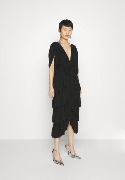 Norma Kamali TIERED - Robe en jersey - black