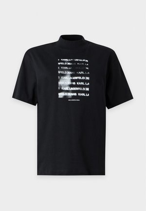 Karl Lagerfeld Jeans, - T-shirt z nadrukiem