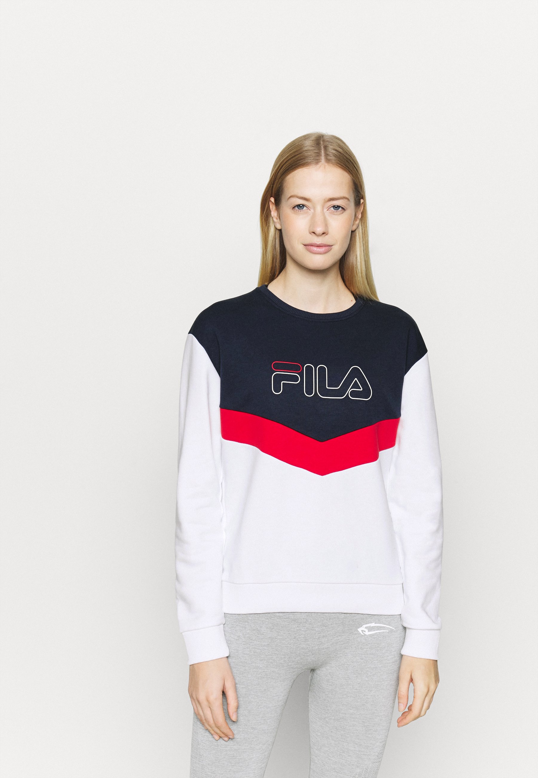 Fila LADINA Sweater bright whitewit Zalando.nl Fila LADINA Sweater ponderosa pine Zalando.nl
