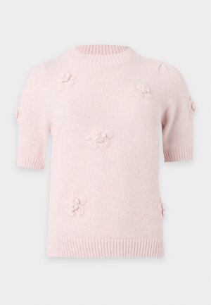 VILA, VIROMY O NECK DETAIL - T-shirt con stampa - ballet slipper