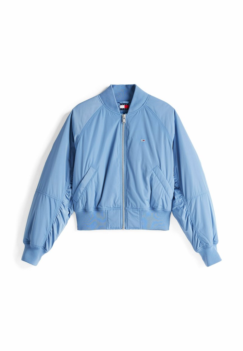 Tommy Jeans Bomberjacks lichtblauw Tommy Jeans Bomberjacks lichtblauw