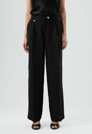 HIGH WAIST - Broek - black