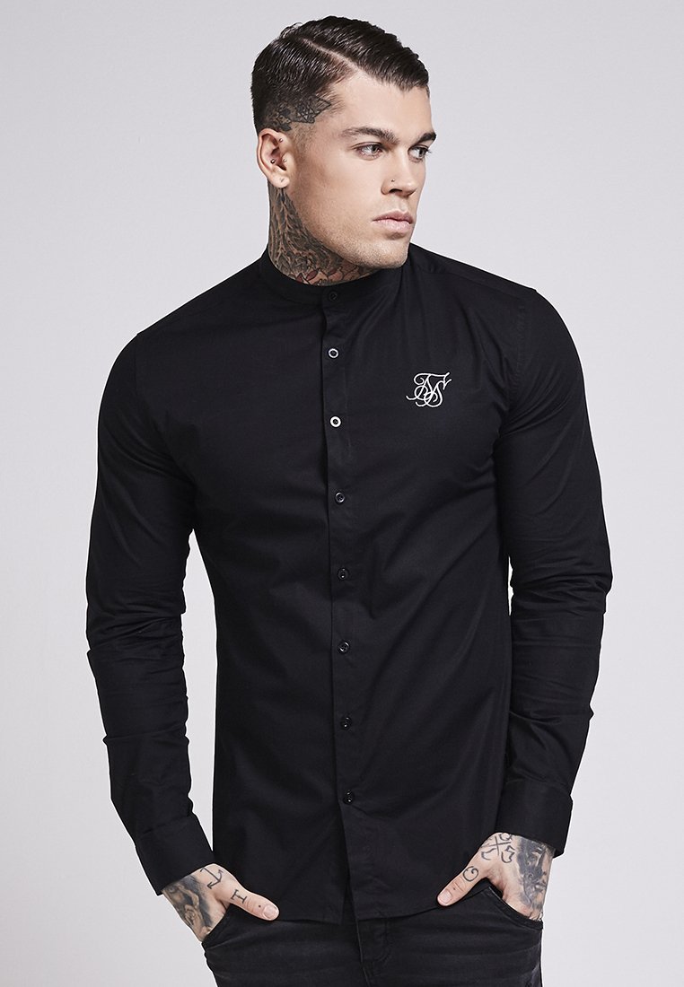 SIKSILK OXFORD STRETCH FIT Skjorte jet black Zalando.no SIKSILK OXFORD STRETCH FIT - Skjorte - jet black