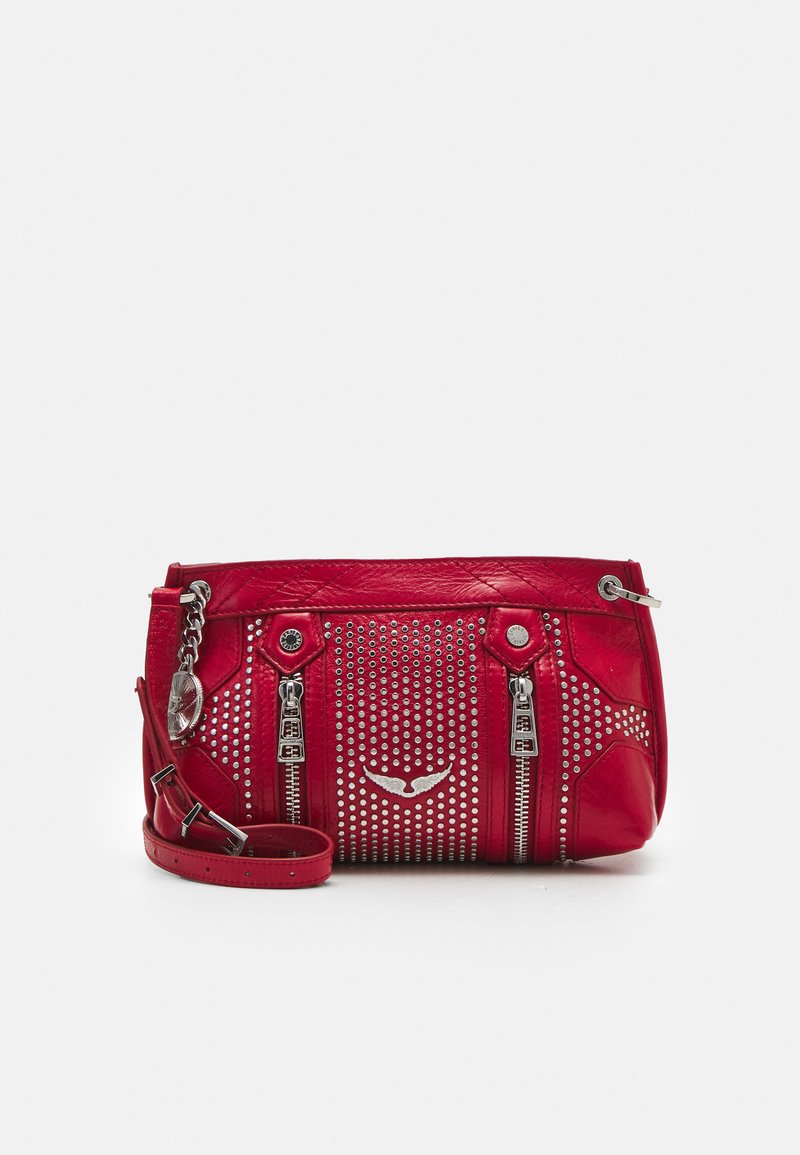 Zadig Voltaire SUNNY MOOD OVERSTUDDED Sac Bandouli re Red rouge zadig-voltaire-sunny-mood-overstudded-sac-bandouli-re-red-rouge