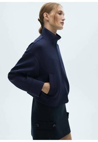 Mango Majica s kapuljačom i patentnim zatvaračem - royal blue